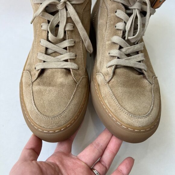 The Grand Voyage Belmondo High suede lace up boots, Tan, Size 10 - Picture 7 of 14